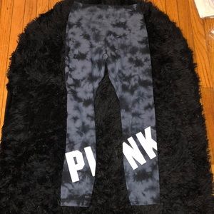 PINK tie dye leggings